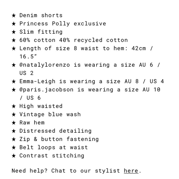 Princess Polly Jean shorts - Picture 4 of 5